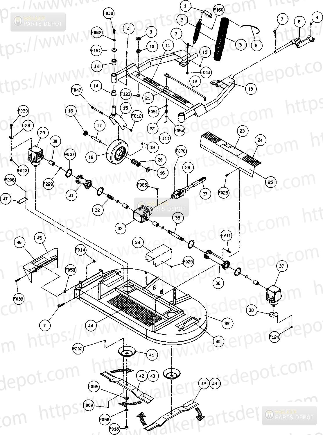 Walker Mower Parts Lookup